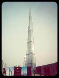 Low angle view of construction site