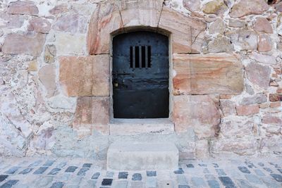 Entrance of historic building