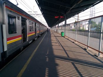 Train at railroad station