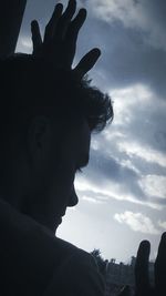 Low angle view of cloudy sky