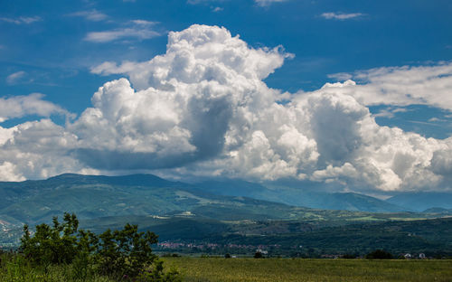 Scenic view of landscape against sky