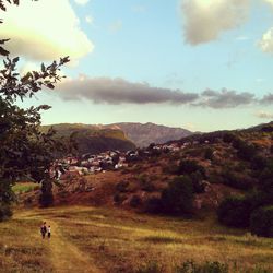 Scenic view of landscape against sky