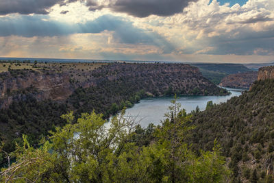 Hoces del rio duraton is a natural park of 5,037 hectares 1,2 km west from sepulveda, spain.