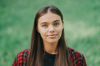 Portrait of a smiling young woman