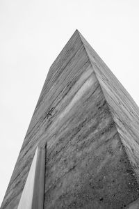 Low angle view of building against clear sky