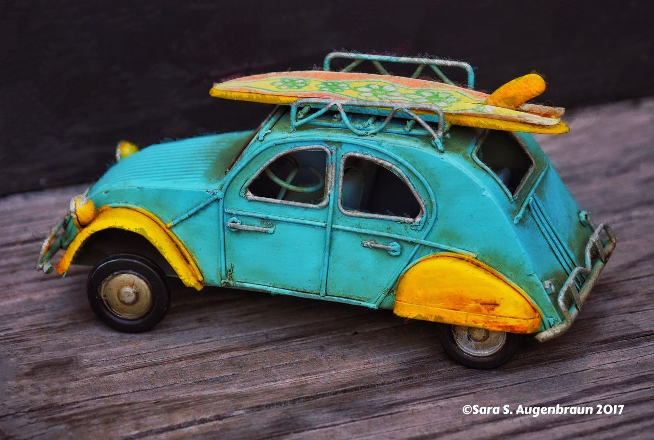 toy, toy car, still life, childhood, transportation, no people, yellow, close-up, indoors, day