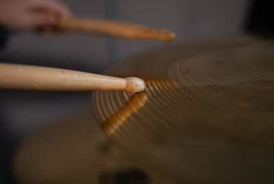 Percussion sticks.