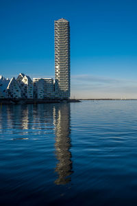 Residential building lighthouse on aarhus Ø, denmark