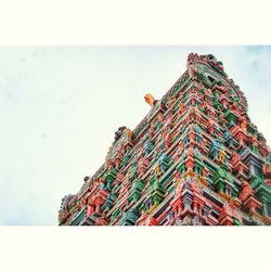 Low angle view of roof against sky