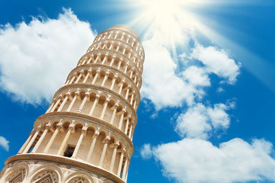 Low angle view of historical building against sky