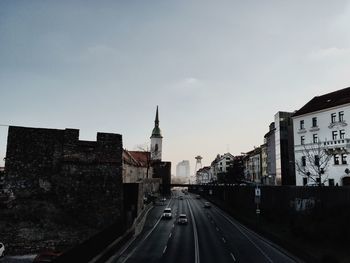 St martin cathedral by road against sky in city