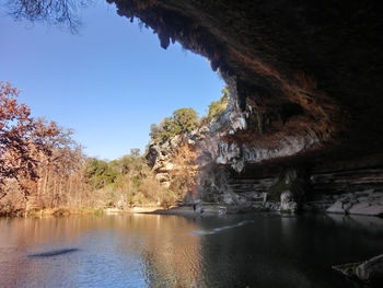 Rock formations in water