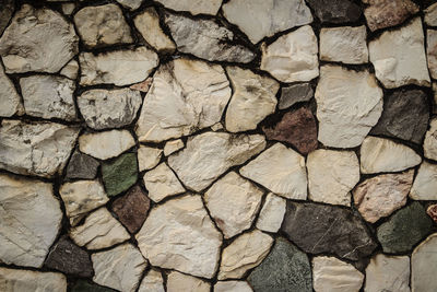 Full frame shot of stone wall