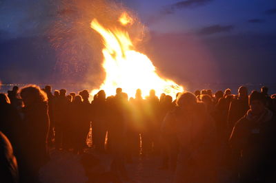 Crowd at music concert