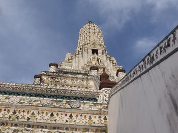 Low angle view of historical building against sky