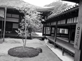 Built structure with trees in background