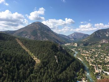 Scenic view of landscape against sky