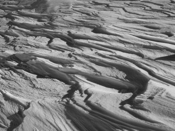 Full frame shot of snow waves.