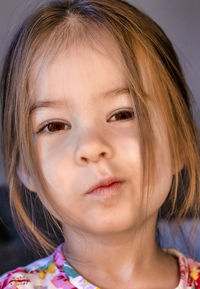 Close-up portrait of girl