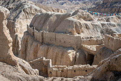 Panoramic view of rock formations