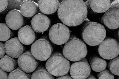 Full frame shot of firewood