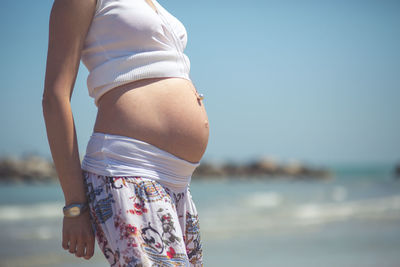 Close-up of woman standing in park