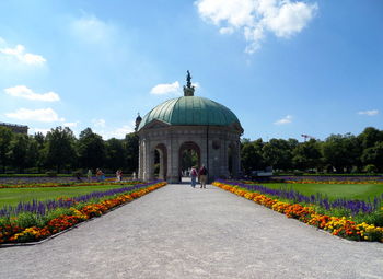 View of historical building against cloudy sky