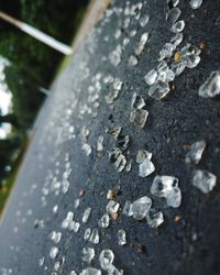 Full frame shot of wet glass