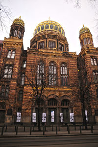 Low angle view of historic building against sky