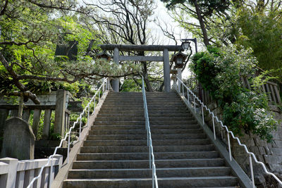 Steps leading to staircase