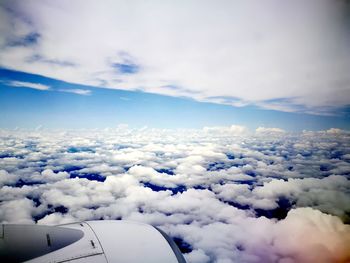 Aerial view of cloudscape