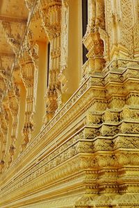 Low angle view of ornate ceiling of building