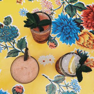 Close-up of potted plant on table