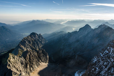 Scenic view of mountains