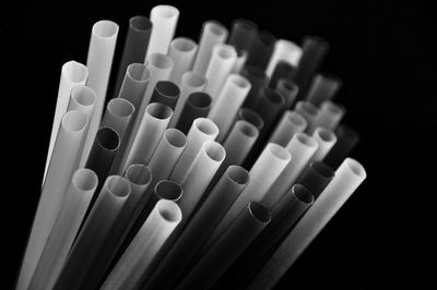 Close-up of paper against black background