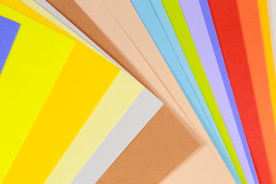 Full frame shot of multi colored paper
