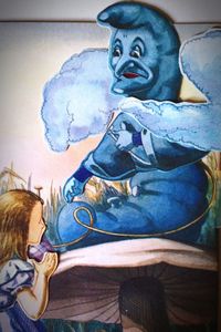 Close-up of painting on wall