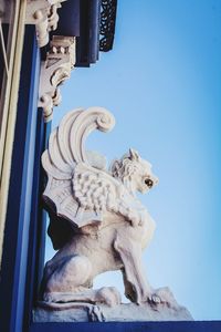 Low angle view of statue