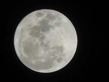 Close-up of moon at night