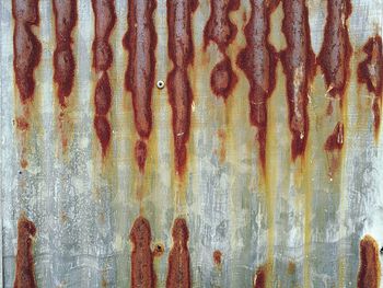 Full frame shot of rusty metal