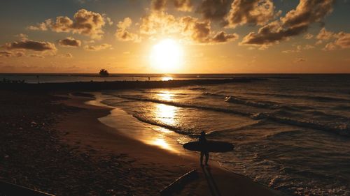 Surf in the beach of casa caiada