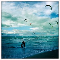 Scenic view of sea against sky