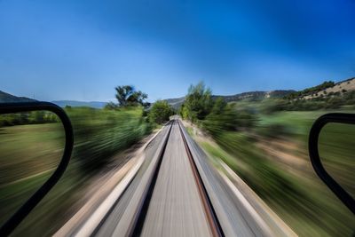 Cars moving on road