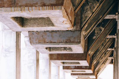 Interior of abandoned building