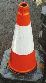 Close-up of road sign