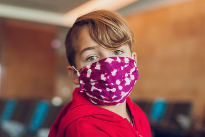 Close-up portrait of a boy