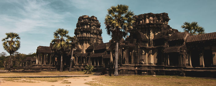 View of temple building against sky