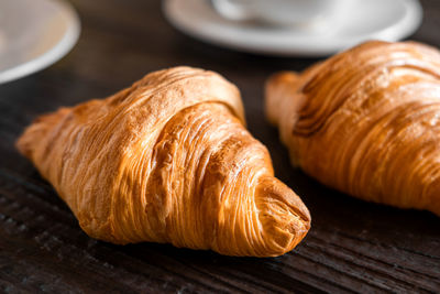 Close-up of bread on table