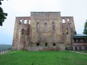 Low angle view of historical building