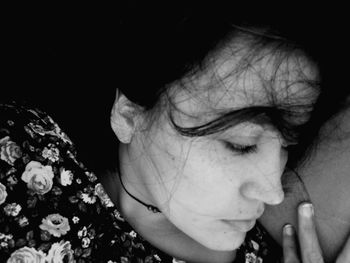 Close-up of woman